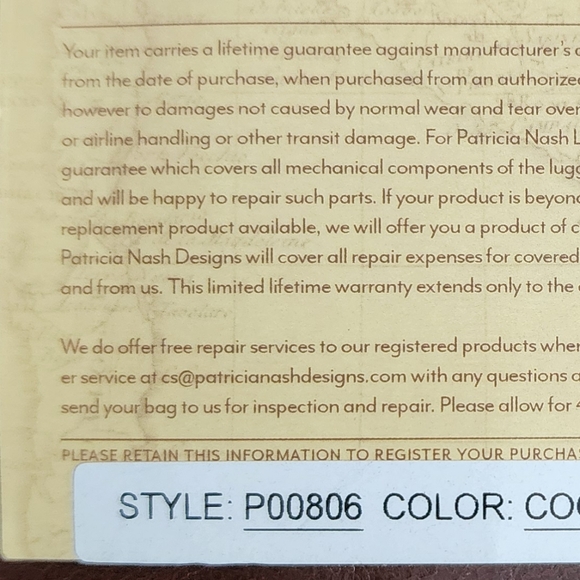 Patricia Nash Cognac Leather Backpack Purse Brown - Picture 13 of 14